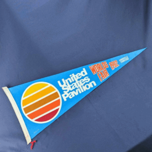 Vintage World's Fair 1982 Knoxville TN United States Pavilion Felt Pennant