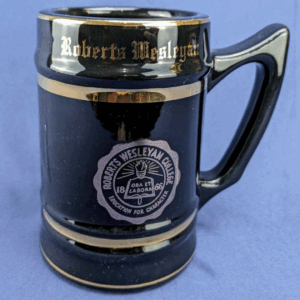 Vintage Oregon State College Black & Gold Stein Tankard Mug WC BUNTING CO