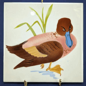 Beautiful Painted Mallard Duck Tile Trivet Tile