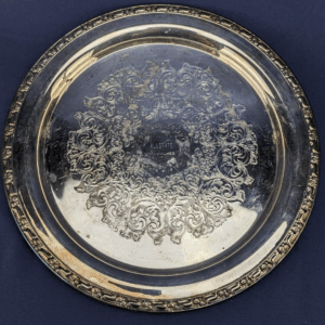 June 9th 1972 25th Allstate Milwaukee Anniversary Silver Plated Dish