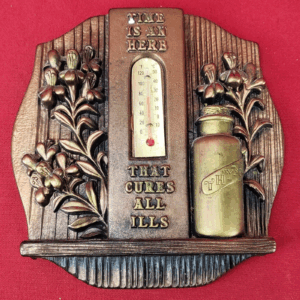 1981 Miller Studio Inc. Chalkware Thermometer Wall Hanging