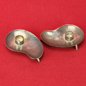 Two Mid Century Modern Denmark Pair Miniature Candle Holders Silver Plate
