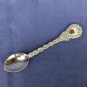 Vintage California Souvenir Spoon with Enamel Bear Crest