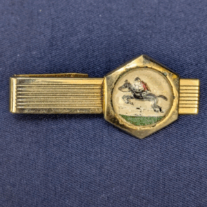 Vintage Gold-Toned Tie Clip with Equestrian Motif by MR TARA