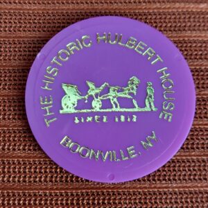 Vtg Hulbert House Boonville N.Y. Bar Token - Country Tavern Drink Chip Ad $1.75
